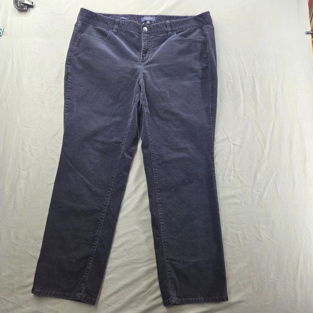 Talbots Women's 18WP Petite Heritage Corduroy Pants Blue Red 2 Pant Lot - Picture 13 of 16
